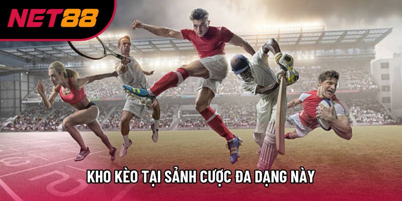 Kho kèo tại sảnh cược đa dạng này
